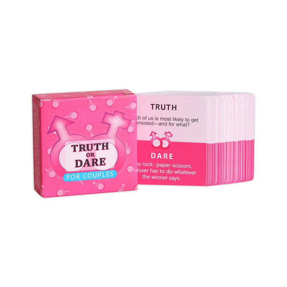 Truth or Dare Card Game for Couples Romantic Fun Intimate Conversation Starter for Lovers Partners Husband Wife