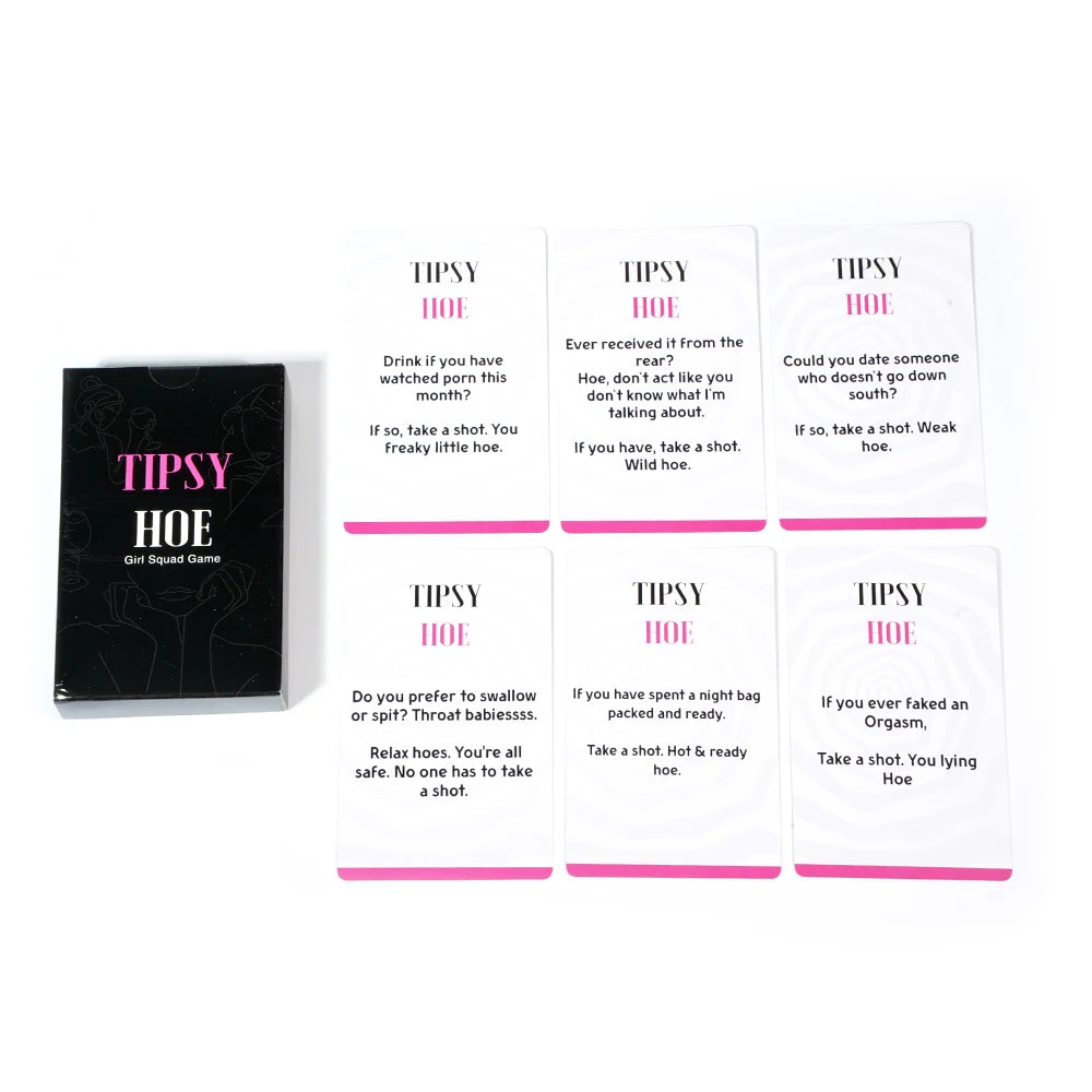 Tipsyhoe Night Game Ladies Night Game for Party Bachelorette Parties and Bridal Shower Game Drinking Games Tipsy Hoe